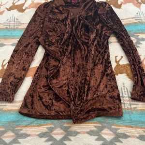Women’s rock and roll velvet cardigan size large